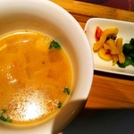創作ダイニング りとむ - 焼肉ランチ／味噌汁･漬物