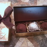 ブーメラン - 熟成チョコを使ったバレンタインショコラトリュフ♪3個入り525円