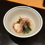 花小路 さわ田 - 蛸と蓮根のすりおろしと蕨