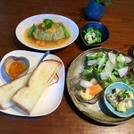 ジャム cafe 可鈴 - お料理が出揃いました。