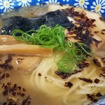 自家製麺 カミカゼ - 塩焦がしネギラーメン　2017.5