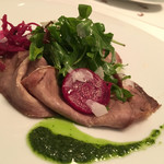 il Sorriso - 自家製牛タンのハム  バジルのソースが神がかってました