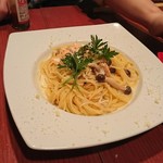 西大寺バル - 鮭のクリームパスタ