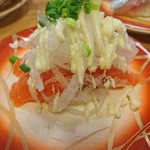 Sushi Hachi - オニオンサーモン 大量のオニオンが嬉しい❗