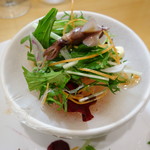 鮨松榮 - 蛍烏賊と野菜の生春巻き スイートチリソースで