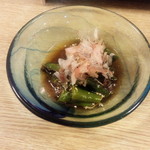 とんかつ 武蔵 - 万願寺唐辛子のお浸し