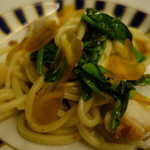 リストランテ・マッサ - 白子と豆苗、カラスミのキタッラ