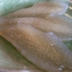 土合やぶ - 土合やぶ　刺身こんにゃくアップはザラッとした感じ