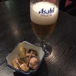 庄司 - お通し＆ビール