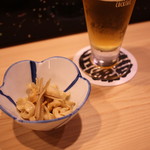 金寿司 - ビールとお通し