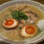 那の福本舗 天神店 - 煮玉子ラーメン　５９０円