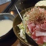 Okonomiyaki Yakisoba Fuugetsu - もんじゃ焼き 前