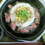 武蔵ハンバーグ - ビーフ鉄鍋ライス