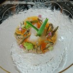 表参道うかい亭 - ヤリイカとじゅんさい