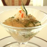 レストランひらまつ レゼルヴ - 特別ランチ<平日限定> 1980円 の海老と蟹のムース