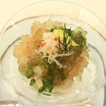 レストランひらまつ レゼルヴ - 特別ランチ<平日限定> 1980円 の海老と蟹のムース