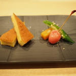 鮨 まるふく - 玉子焼き 芝海老のすり身入り