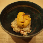 鮨 まるふく - 雲丹と毛蟹のご飯