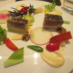 レストラン 間 - 山ウドと鰆のガトー　春の香り