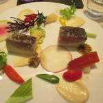 レストラン 間 - 山ウドと鰆のガトー　春の香り