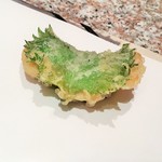 天麩羅 巽 - 金目鯛（大葉と）