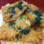 魚沼釜蔵 - 新潟たれかつ丼のアップ