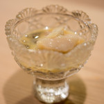 うを徳 - 2017.5 平貝とジュン菜とズイキの酢味噌和え