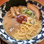 拉麺しるし - 170208醤油とんこつラーメン740円唐味噌投入