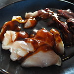 和牛炭火家やきや - 【2011年2月】　鶏焼肉あみ焼き食べ放題ランチ　1,050円　若鶏2、鶏肝1