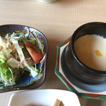 海さくら - 茶碗蒸し・野菜サラダ