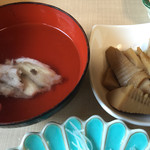 海さくら - 鯨皮と若竹煮・吸物