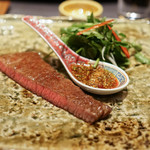 茶禅華 - 和牛の炭火焼き、麻辣味