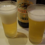 とん太 - ビールが冷えてます。