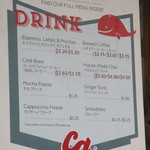 Coffee Gallery - 店頭のメニュー