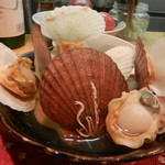 和乃家 - ベビーホタテの酒蒸し（2017年5月）