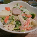 和乃家 - キャベツサラダ（2017年4月）