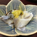 奥ながら - エンペラ
      コリコリ食感の山葵醤油仕立て