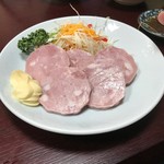 奥ながら - 明方ハム‥ビールのおつまみには最高ですね