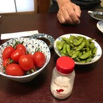 奥ながら - あっさり‥プチトマトに枝豆