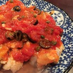 かはほり - 本日の魚料理「鱈の季節の野菜トマトソース」