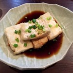 かはほり - そばつゆを使った揚げ出し豆腐