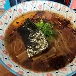 自家製麺 カミカゼ - 醤油焦がしネギラーメン　2017.5