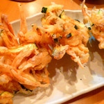 焼酎と手しごと料理の店　まさや - ◆穴子、ゴボウ、ズッキーニのかき揚げ