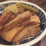 山形料理と地酒 こあら - 舞米豚の角煮とウドの炊き合わせ「ふき味噌仕立て」