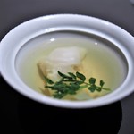 茶禅華 - キジの極上スープ　雲吞添え　クレソンの香り