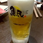 魚民 - 生ビール