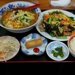 金福 - 豚肉と玉子炒めランチ(税込680円)