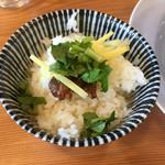 Kai Dashi Ramen Hibana - 雑炊セット（200円）のご飯