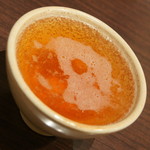 ブレッツ・カフェ・クレープリー - ガレットクラシックとスープ（１，６８０円）『シードル・ヴァル・ド・ランス　辛口』２０１７年５月