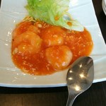 中国レストラン 雪園 - 海老のチリソース